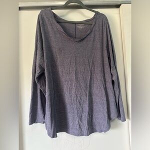 Lane Bryant Women's Purple Long Sleeve Top